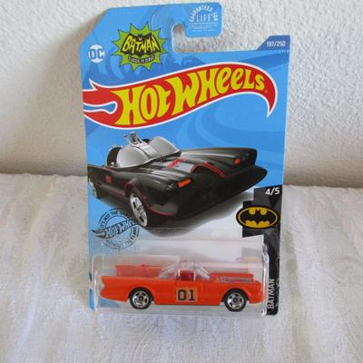 Collectable Hot Wheels Orange Batmobile Car