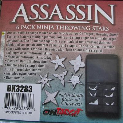 Assassin 6 pack of Throwing Stars Ninja
