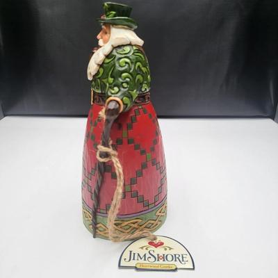 (3) 1990's Jim Shore Christmas Figurines Santas & Snowman