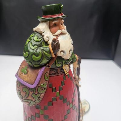 (3) 1990's Jim Shore Christmas Figurines Santas & Snowman