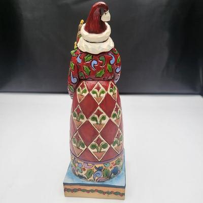 (3) 1990's Jim Shore Christmas Figurines Santas & Snowman