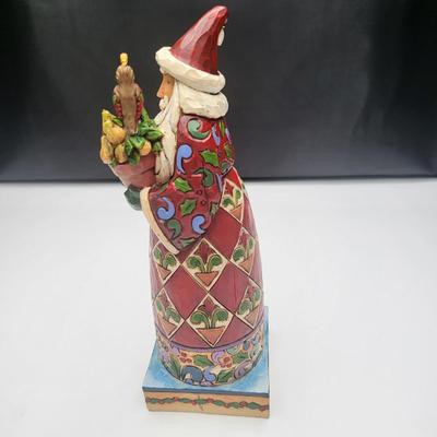 (3) 1990's Jim Shore Christmas Figurines Santas & Snowman
