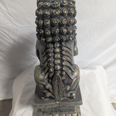 Large Extreme Quality Solid Concrete Foo Dragon Dog Statue
