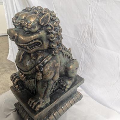 Large Extreme Quality Solid Concrete Foo Dragon Dog Statue