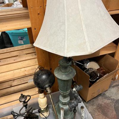 Antique lamp lighting lot