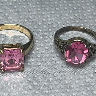 4 Ladies .925 Silver Rings