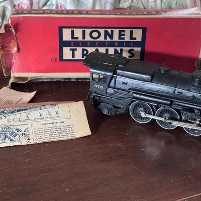 Lionel Train Lot (6420, 2671W, 6462, 675, 6454, Model 8B Transformer, and Lionel 1033 Multi-Control Transformer