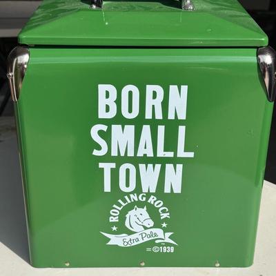Rolling Rock Metal Cooler