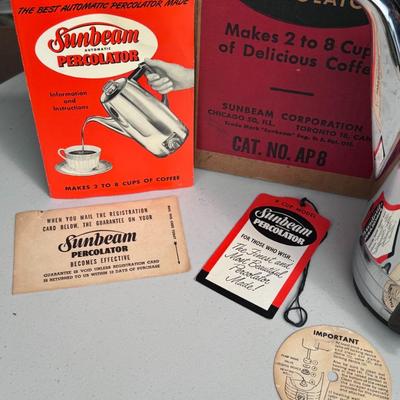Vintage Sunbeam Automatic Percolator
