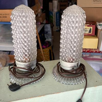 Glass Lamps Lot- 2 Sets