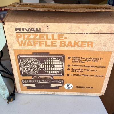 Rival Vintage Pizzelle-Waffle Baker Model 9705