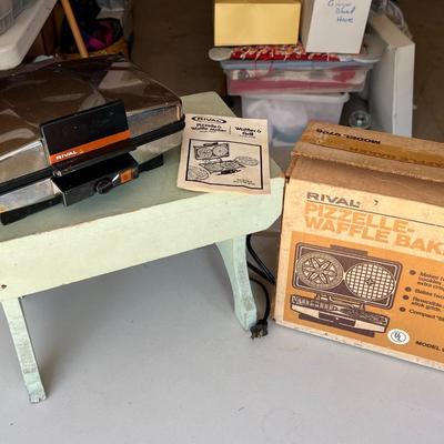 Rival Vintage Pizzelle-Waffle Baker Model 9705