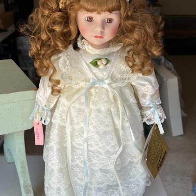 Seymour Mann Porcelain Doll- Sandra
