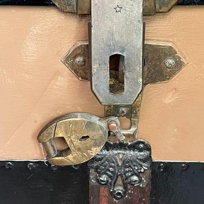 Large Antique Steamer Trunk