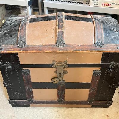 Large Antique Steamer Trunk