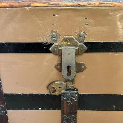 Large Antique Steamer Trunk