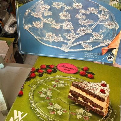 Glass Serving Plates Lot