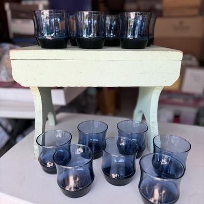 Blue Glasses- Set of 14