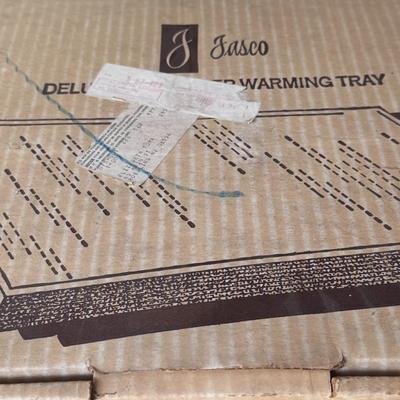 Vintage Jasco Deluxe Electric Food Warming Tray- Currier & Ives
