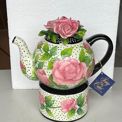Rose Teapot w/ Tealight Warmer