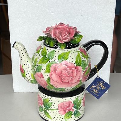 Rose Teapot w/ Tealight Warmer