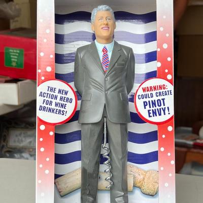 Corkscrew Bill Clinton Bottle Opener