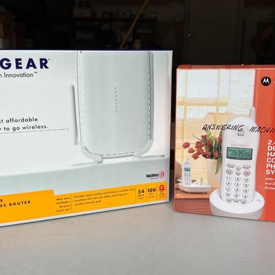 Netgear Router and Motorola Cordless Phone