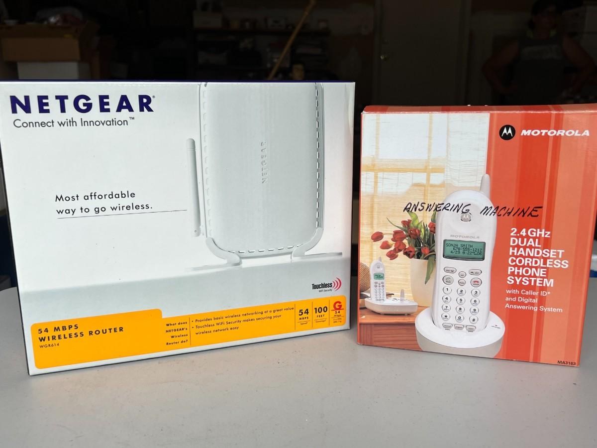 Netgear Router and Motorola Cordless Phone | EstateSales.org