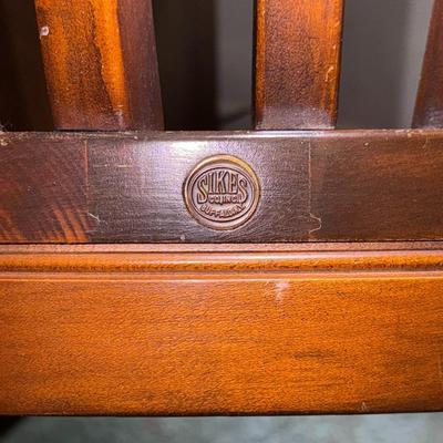 Wood Desk w/ Sikes Solid Wood Office Chair