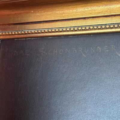 Framed Artwork- Ignaz Schonbrunner (19th century Austrian painter)