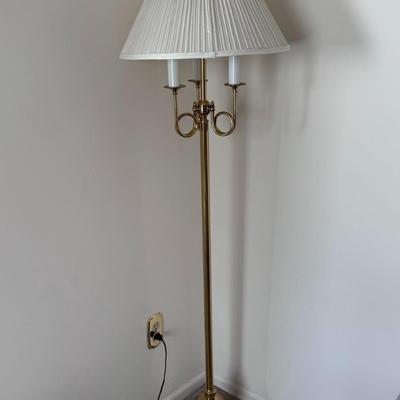 Vintage Brass Floor Lamp