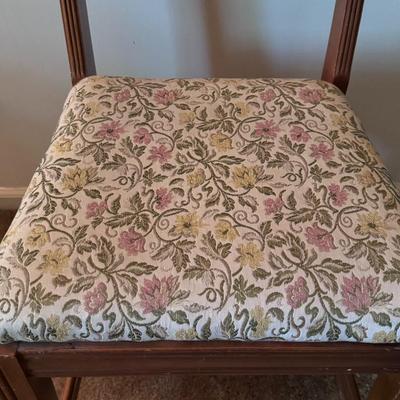 Wood Chair w/ Upholstered Seat