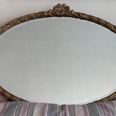 Ornate Oval Hanging Wall Mirror