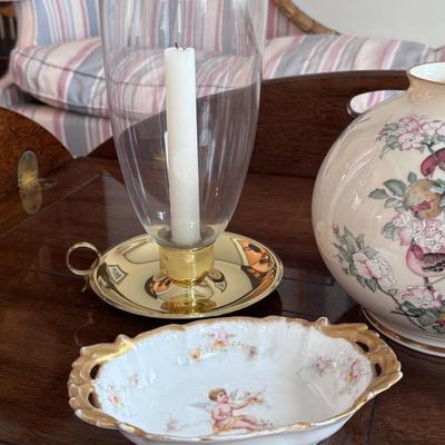 Limoges, Lenox, Mepoco Ware, and Brass Lantern