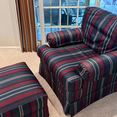 Sofa and Chair w/ Ottoman