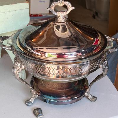 Silver Plated Round Chafing Dish