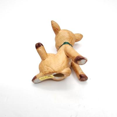 Vintage Posing Porcelain Christmas Deer Figures
