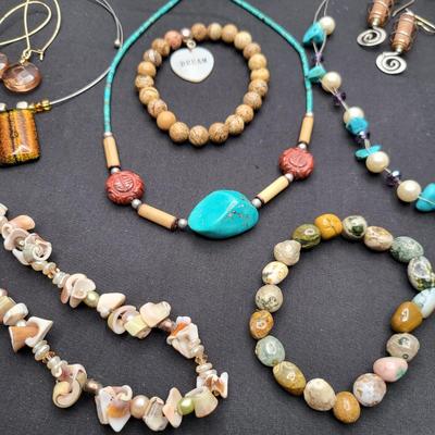 Fashion Jewelry Turquoise, Shell, Glass Beads + More
