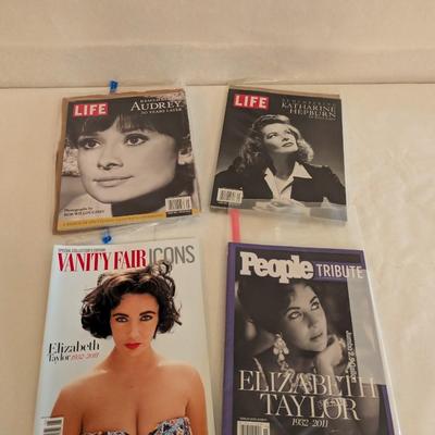 Audrey Hepburn & Elizabeth Taylor Magazines