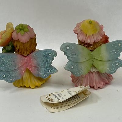 Flower Fairy Figurines - 2 Fairies - new condition