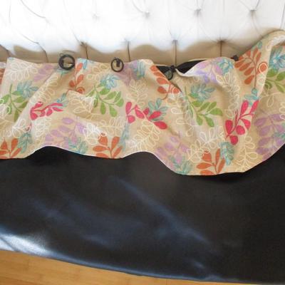 Assortment Of Curtains Some Are Valances With Black Curtain Attached