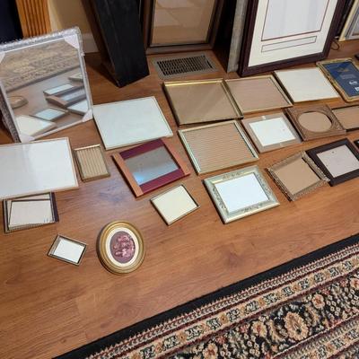 Assortment Of Picture Frames Various Sizes