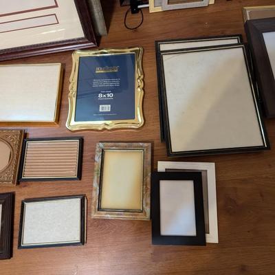 Assortment Of Picture Frames Various Sizes