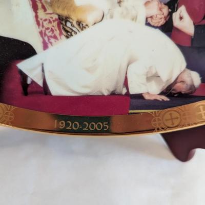 Numbered Pope John Paul II Commemorative Plate