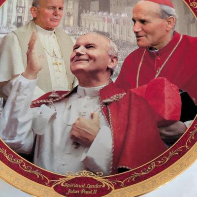 Numbered His Holiness John Paul II Bradford Exchange Plates With COA