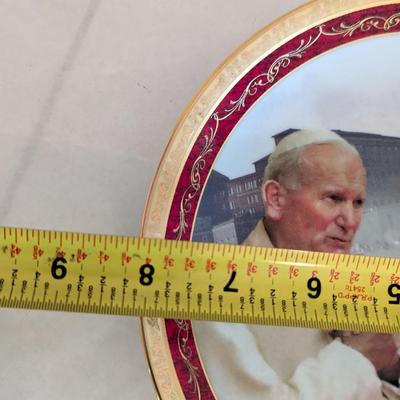 Numbered His Holiness John Paul II Bradford Exchange Plates With COAs