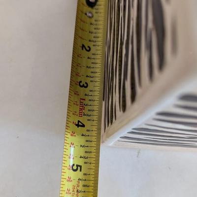 Black & White Zebra Pattern Ceramic Box