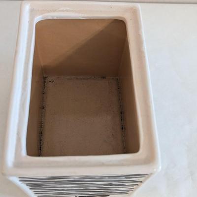 Black & White Zebra Pattern Ceramic Box
