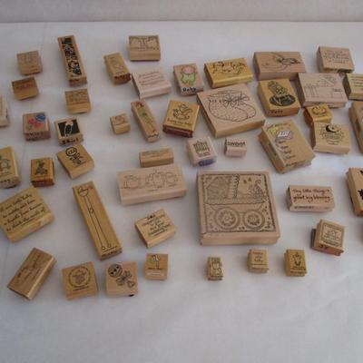 Various Baby Wood Rubber Stamps Craft Card Art Making Wooden Stamps