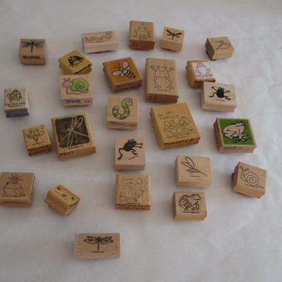Various Jumpers & Crawlers Wood Rubber Stamps Craft Card Art Making Wooden Stamps